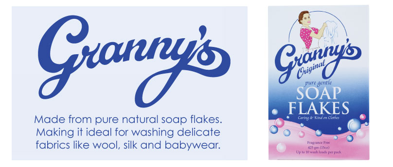 Grannys Pure Natural Soap Flakes Banner